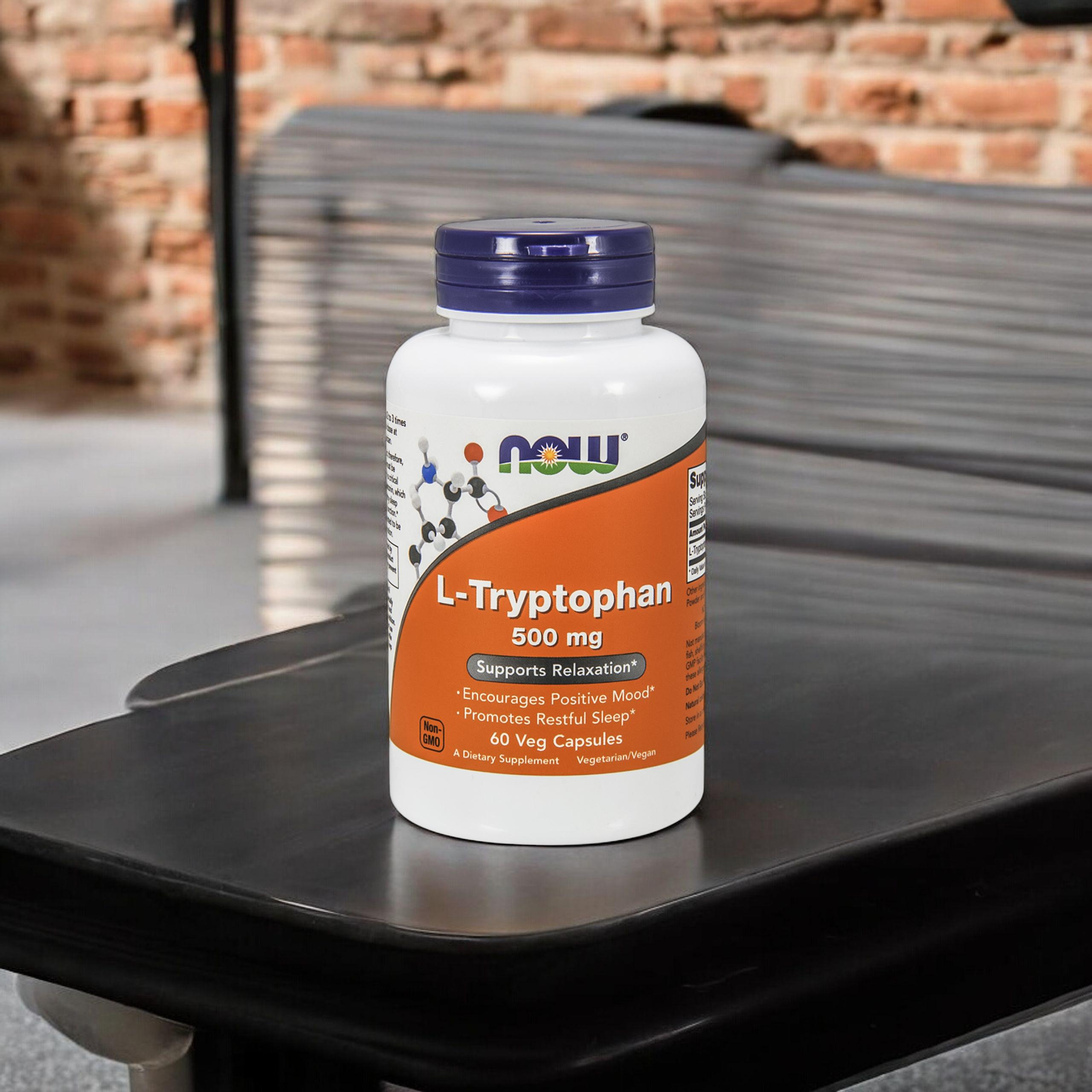 NOW L-Tryptophan 500mg - 2x 60vegcaps
