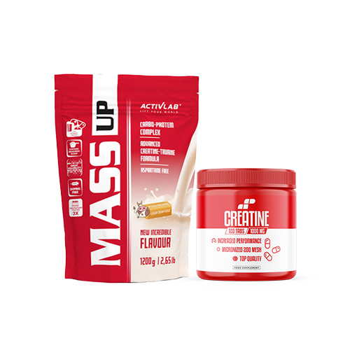 Zestaw ACTIVLAB | MP SPORT Mass Up - 1200g - Fudge (krówka) + MP Creatine 1000mg - 120tabs