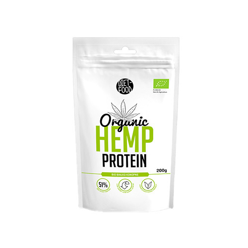 DIET FOOD Organic Hemp Protein - 2x 200g