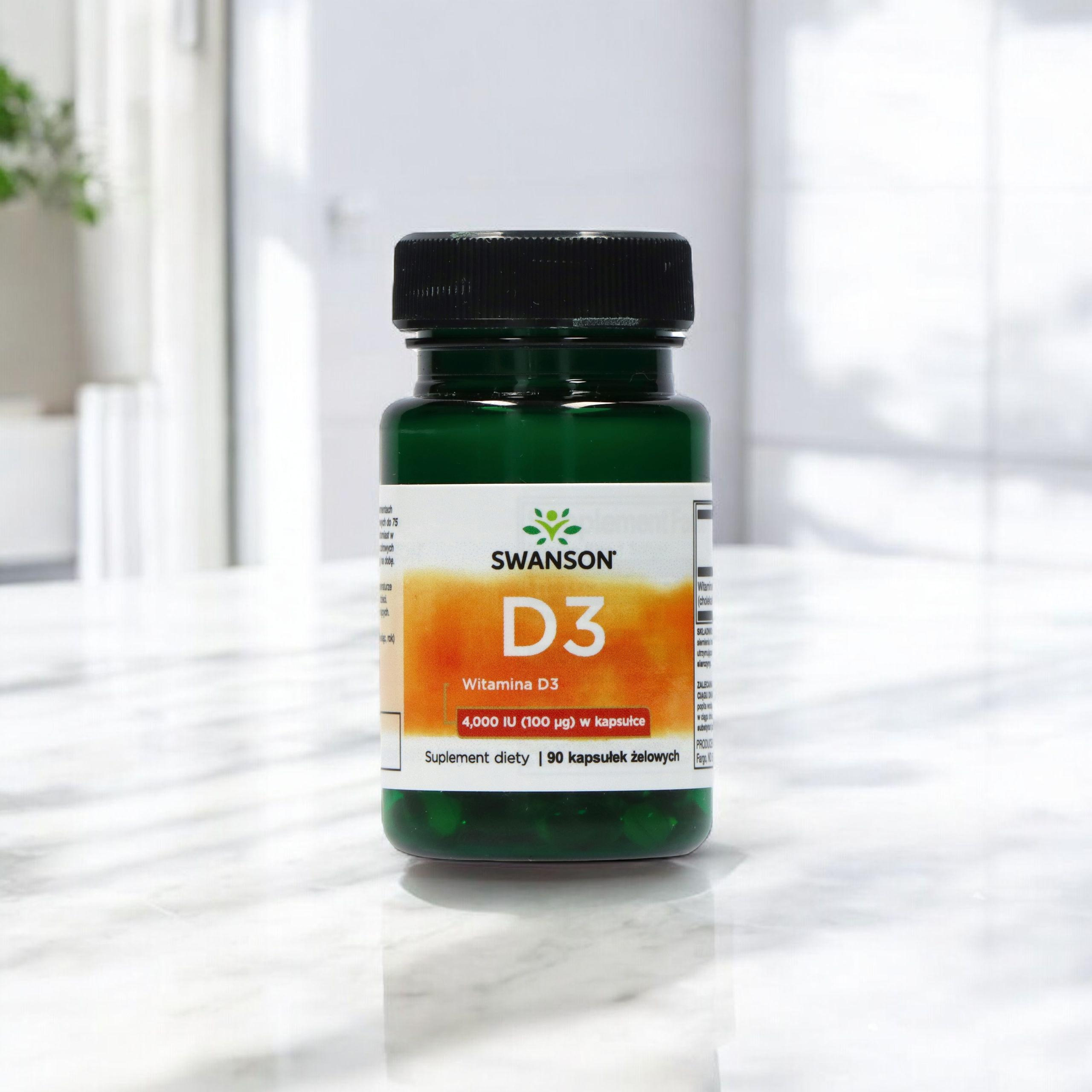 SWANSON Vitamin D3 4000IU - 3x 90softgels