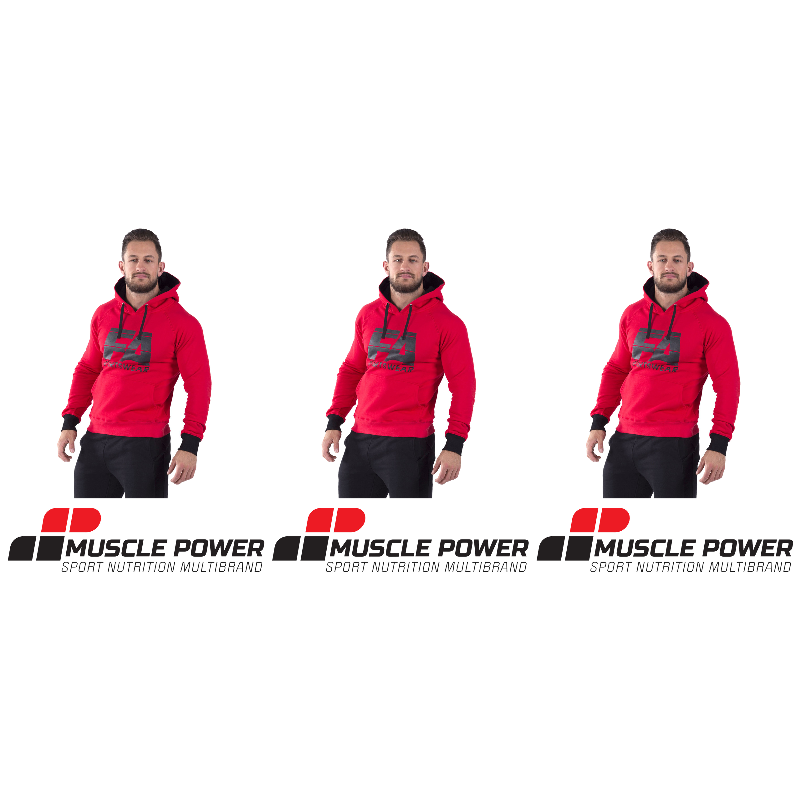 FA WEAR Hoodie Basic - 3x Red