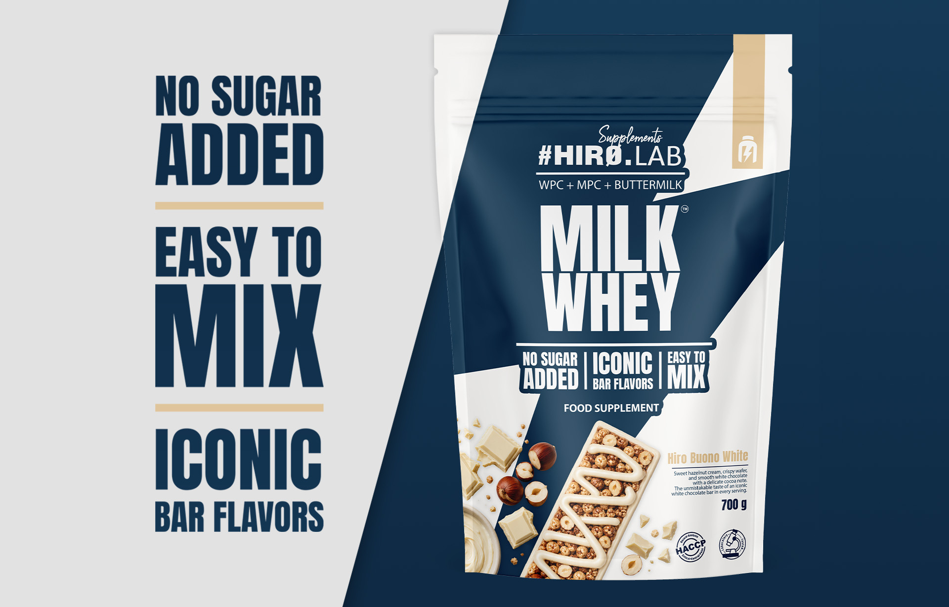 HIRO.LAB - Milk Whey - 2x 700g