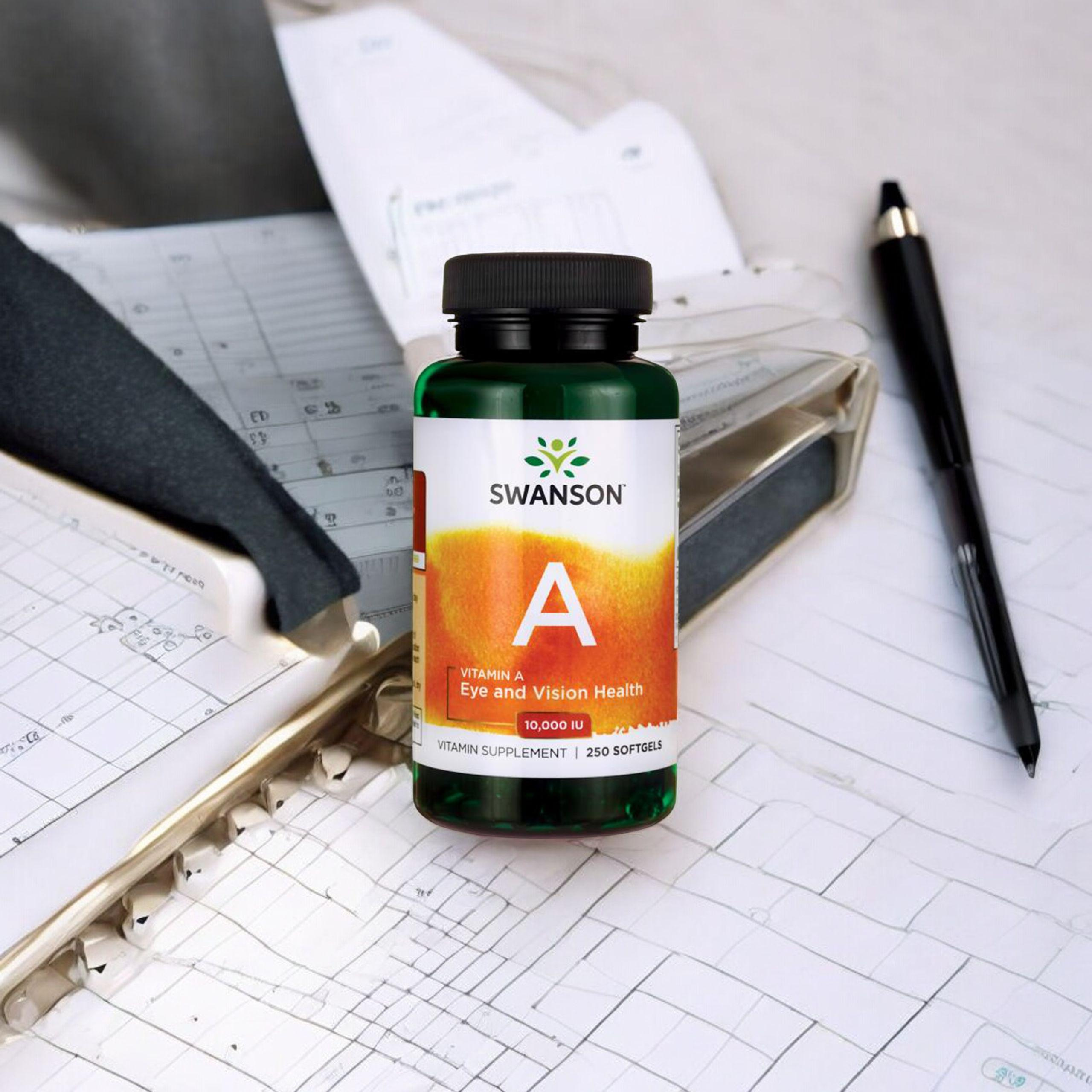 SWANSON Vitamin A 10000IU - 2x 250softgels