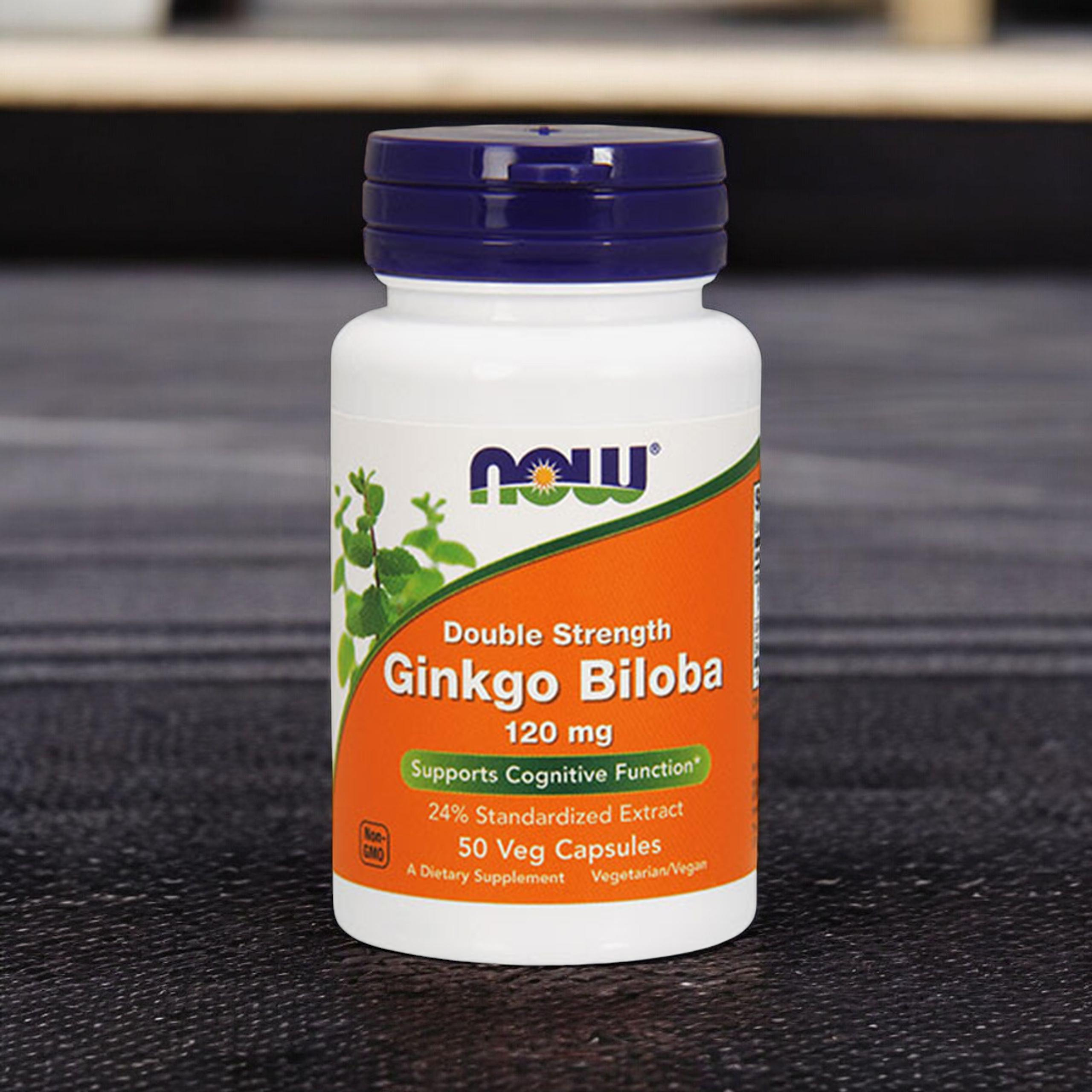 NOW Ginkgo Biloba Double Strenght - 3x 50vcaps.