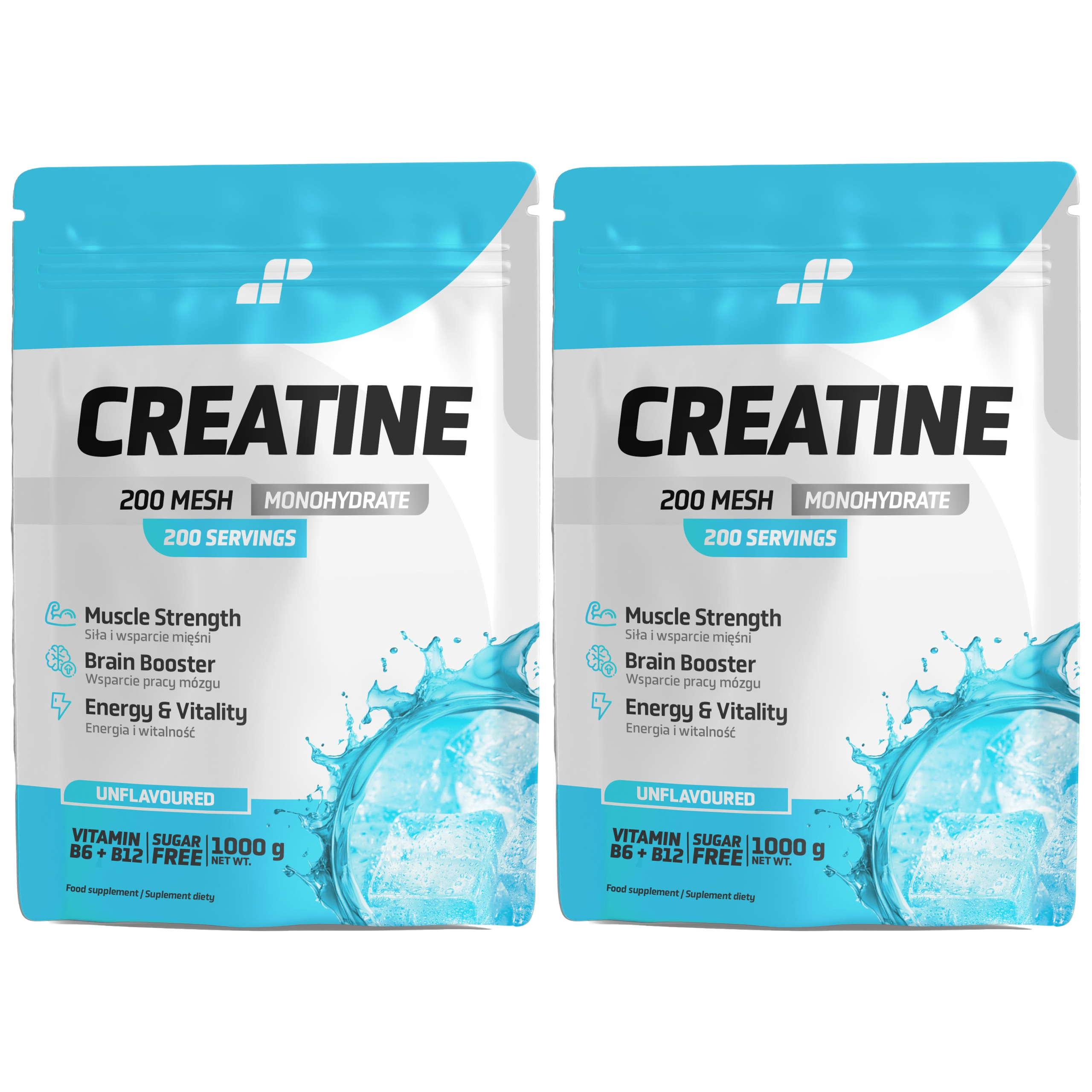 MP NUTRITION - Creatine Monohydrate 200 mesh - 2x 1000g