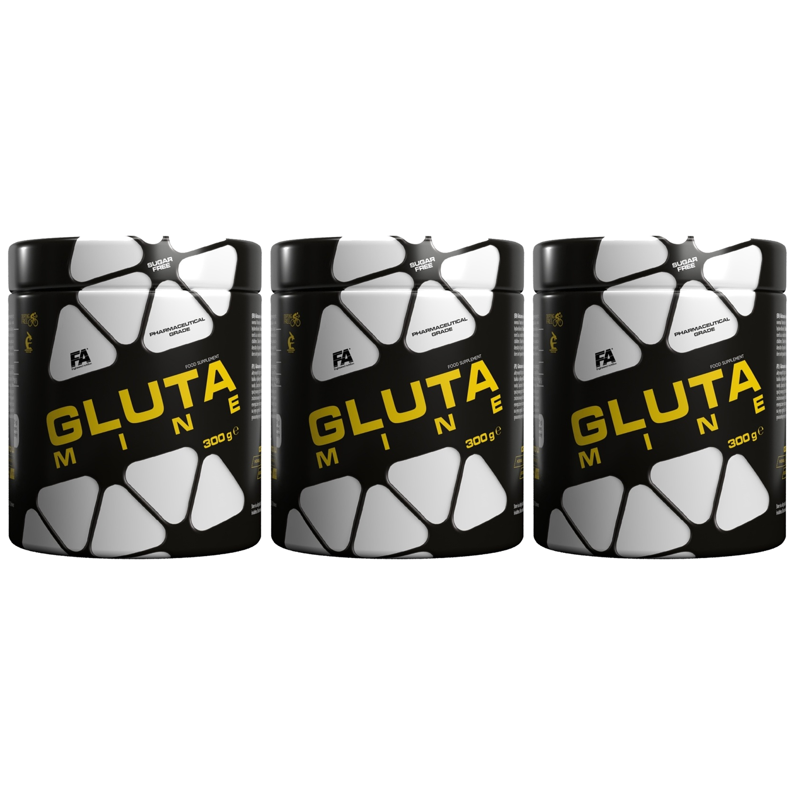 FITNESS AUTHORITY Glutamine - 3x 300g
