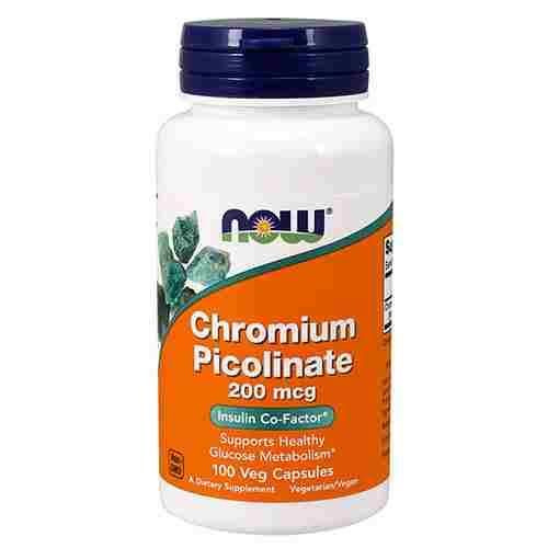 NOW Chromium Picolinate - 3x 100vcaps