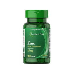 Puritan's Pride Zinc Gluconate 25mg - 100tabs NIE ODKRYWAĆ
