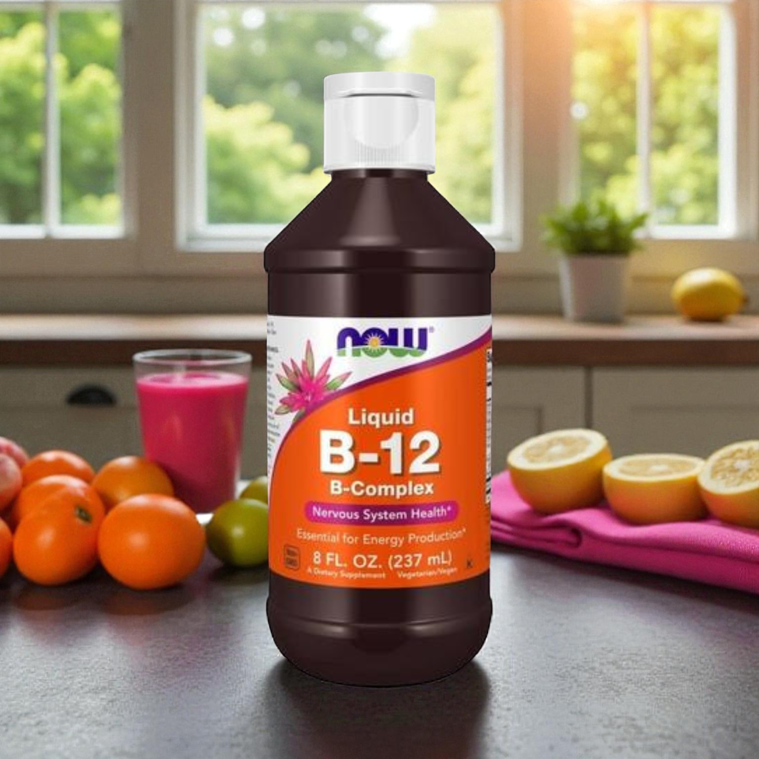 NOW - Vitamin B-12 Liquid B-Complex - 2x 237ml