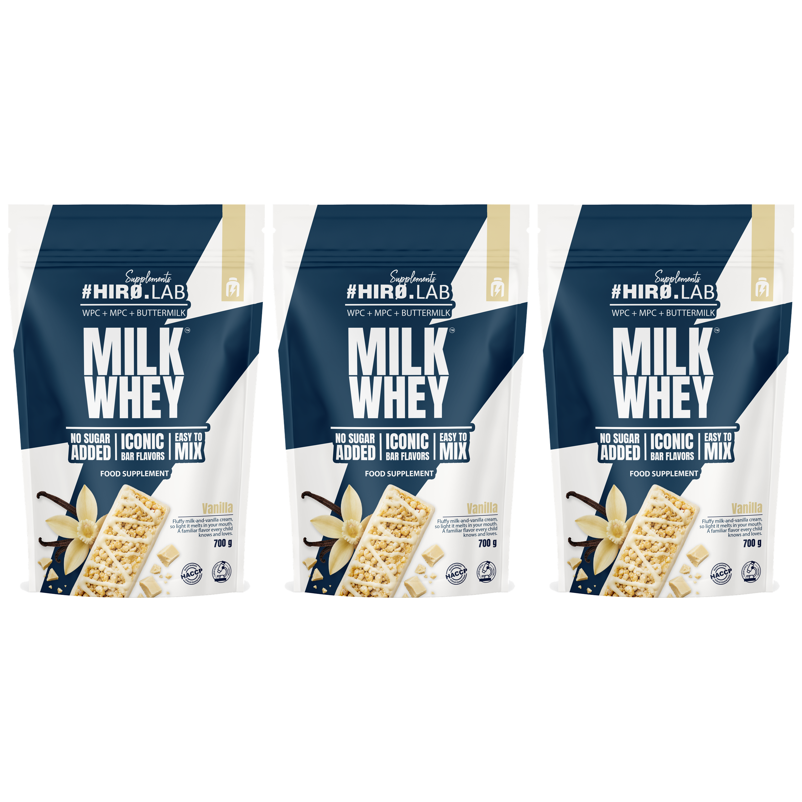 HIRO.LAB - Milk Whey - 3x 700g