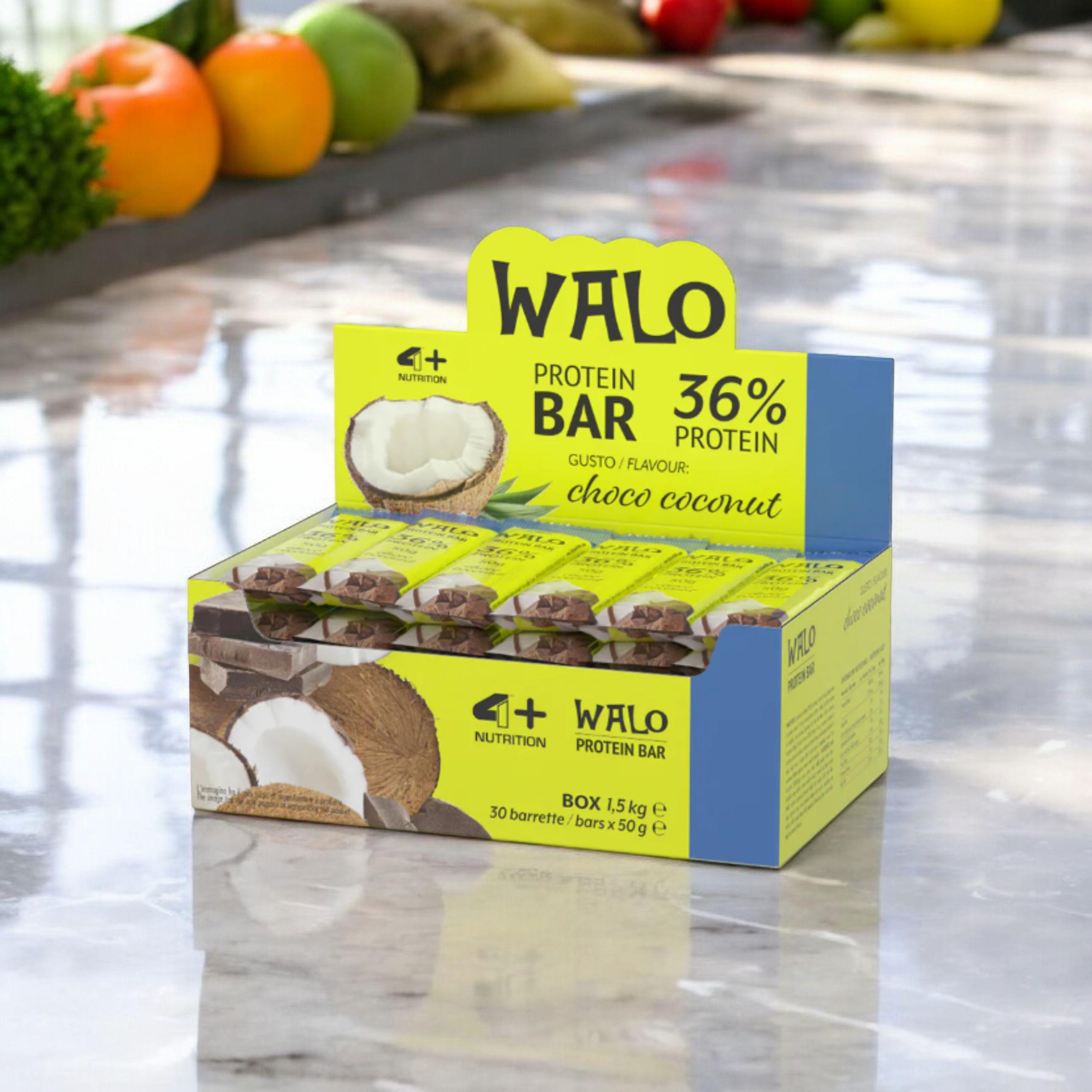 4+ NUTRITION Baton Walo Protein 36% CrockBar - 30x 3x 50g
