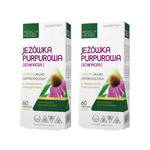 MEDICA HERBS - Jeżówka Purpurowa 420mg (Echinacea) - 2x 60caps.