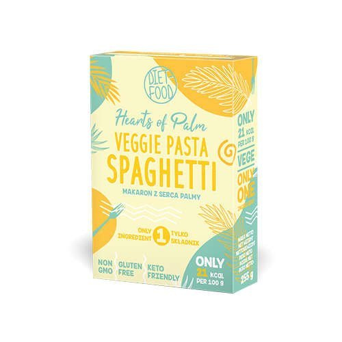 DIET FOOD Hearts of Palm Veg Pasta Spaghetti - 255g - Makaron