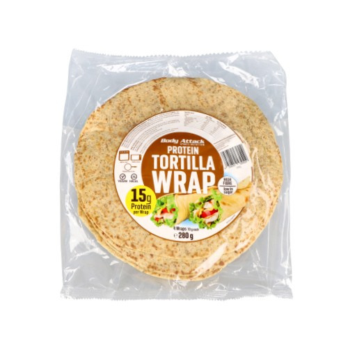 BODY ATTACK Protein Tortilla Wraps (4 wraps) - 280g - WYPRZEDAZ