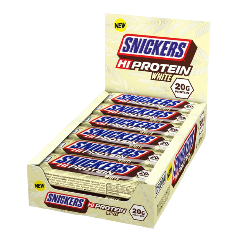 Mars - Baton Snickers HI Protein Low Sugar Bar - 12x 57g - White - WYPRZEDAŻ - 3-07