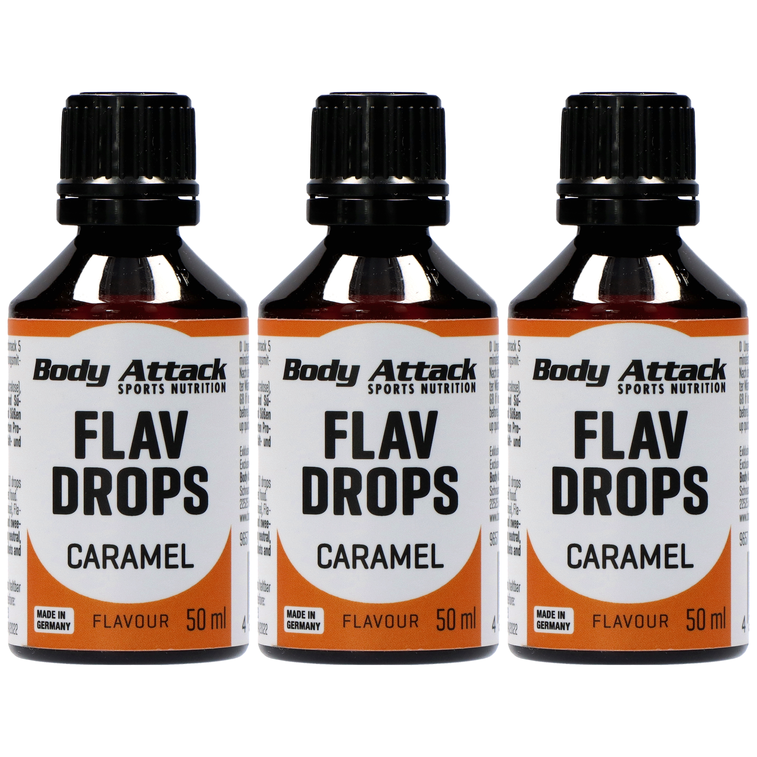 BODY ATTACK Flav Drops - 3x 50ml