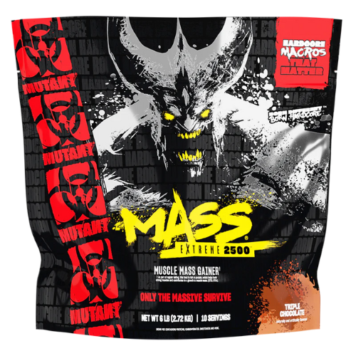 Verpackung von PVL Mutant Mass XXXtreme mit sichtbarem Nährwertgehalt und Produktzusammensetzung