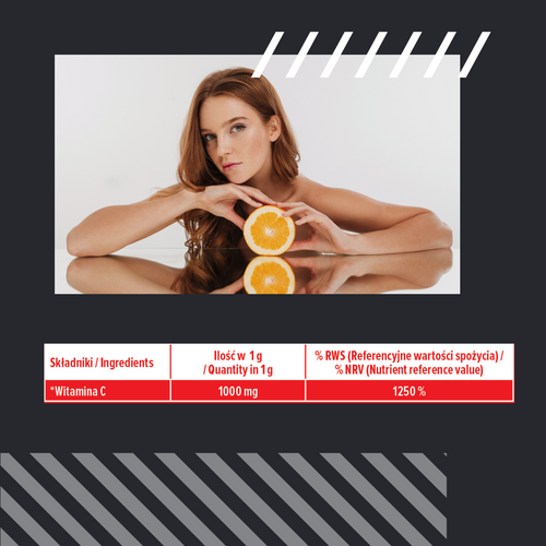 MP NUTRITION 100% Vitamin C 1000mg - 1000g - Witamina C - WYPRZEDAŻ - 07-11