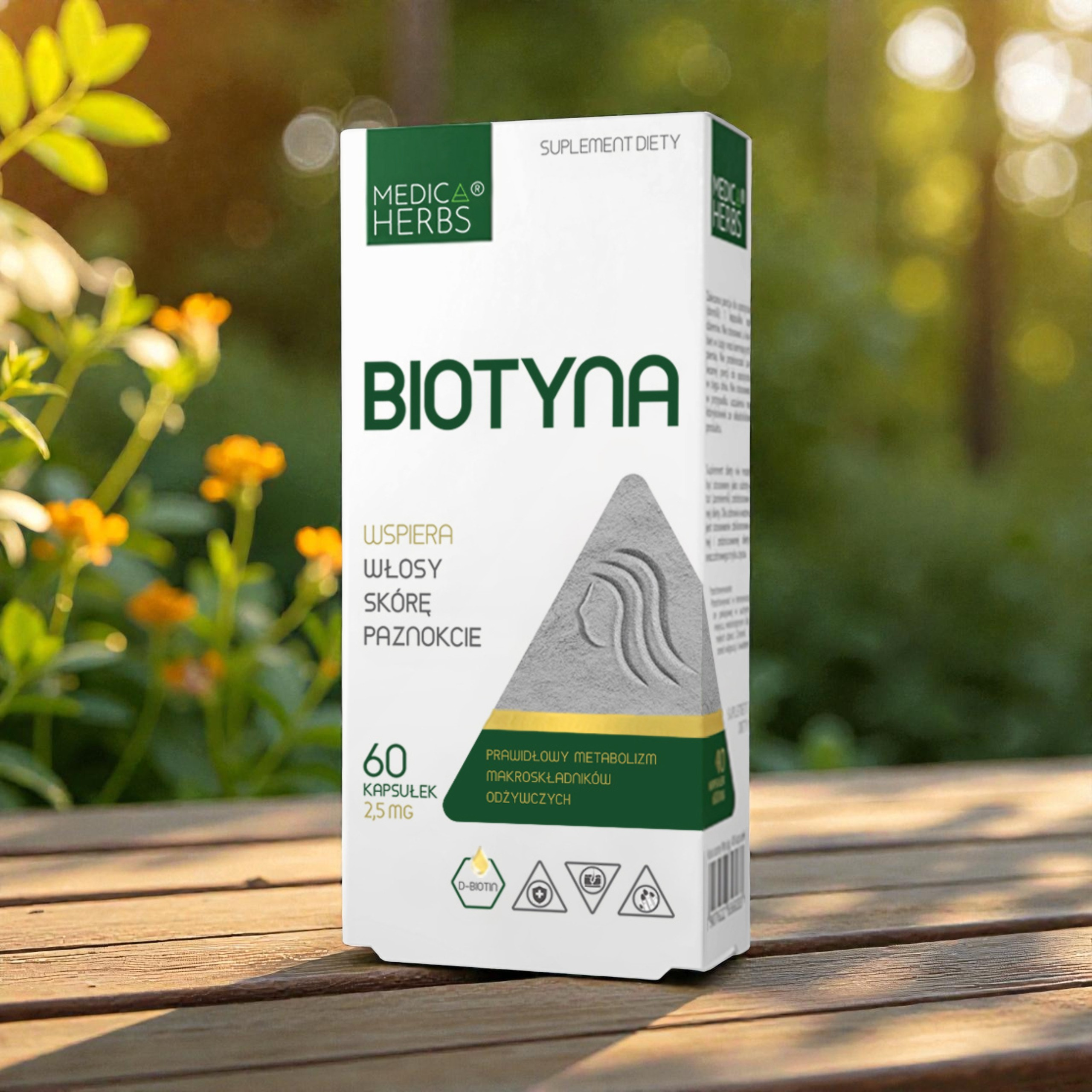 MEDICA HERBS - Biotyna 2,5mg - 2x 60caps.