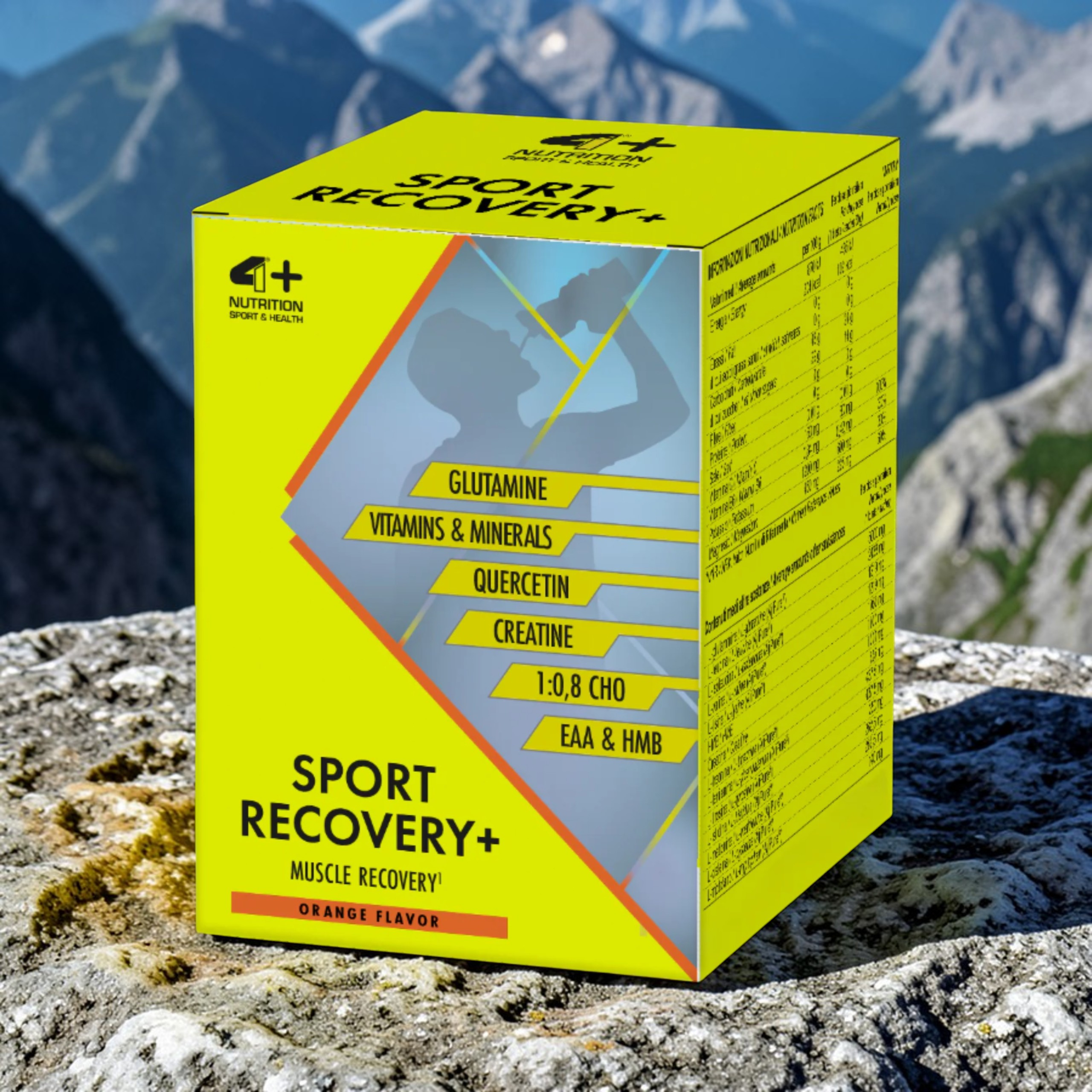 4+ NUTRITION - Sport Recovery+ - 2x 600g - Orange