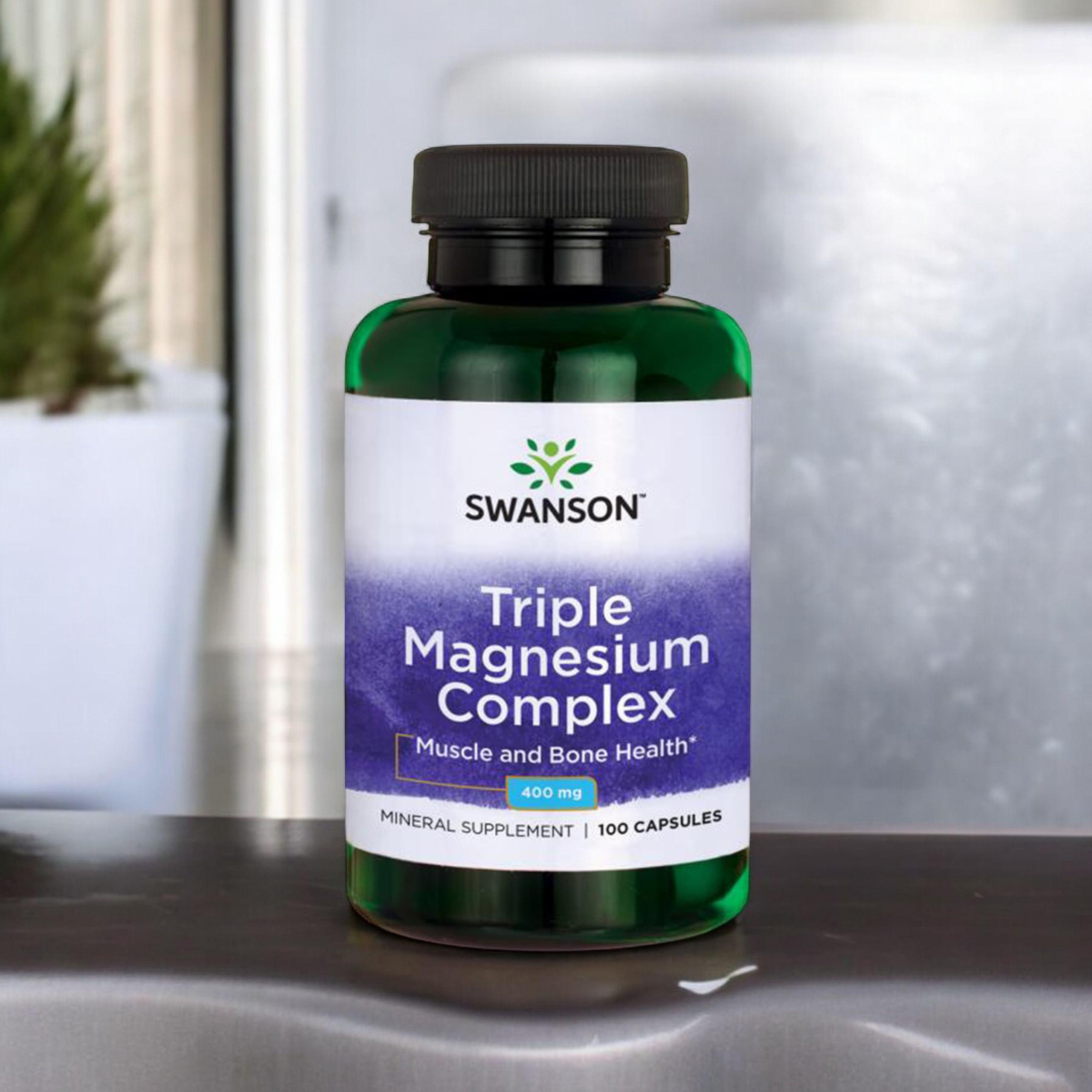 SWANSON Triple Magnesium Complex 400mg - 3x 100caps