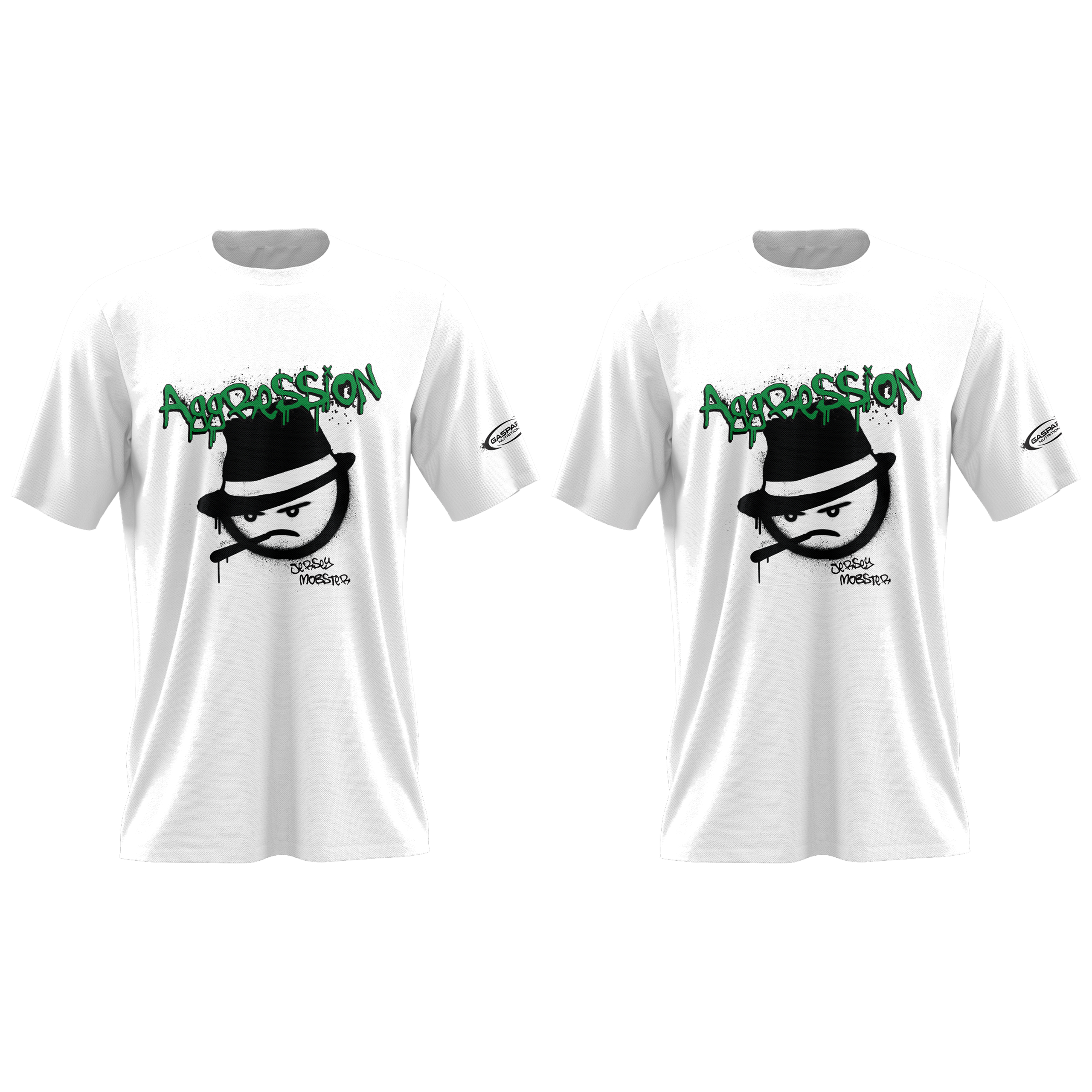 GASPARI NUTRITION T-Shirt Aggression - White - 2x Koszulka