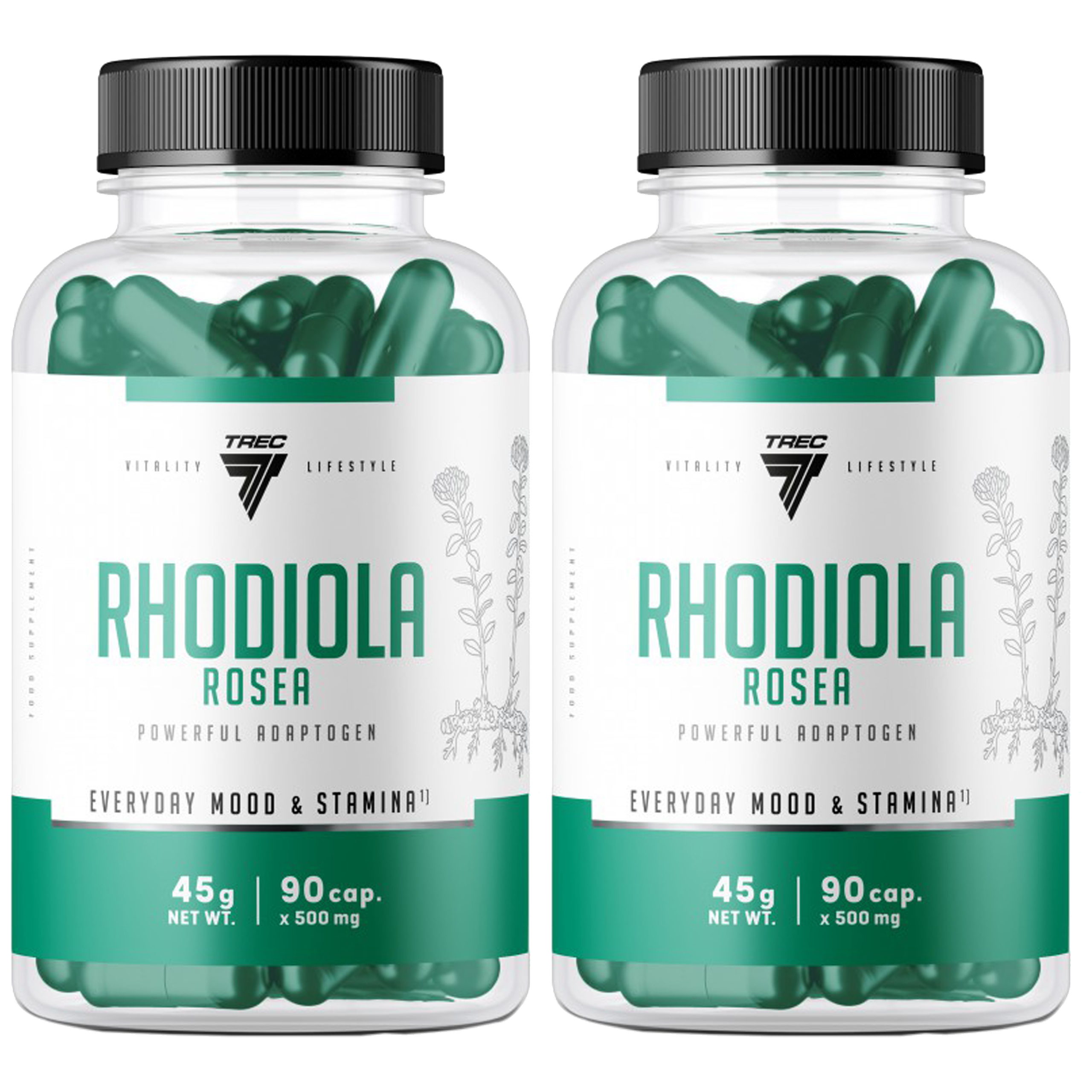 TREC Vitality Rhodiola Rosea - 90caps. - 2x Różeniec Górski