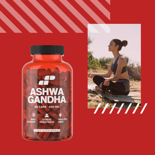3x MP NUTRITION Ashwagandha 450mg 9% witanolidów - 60 caps