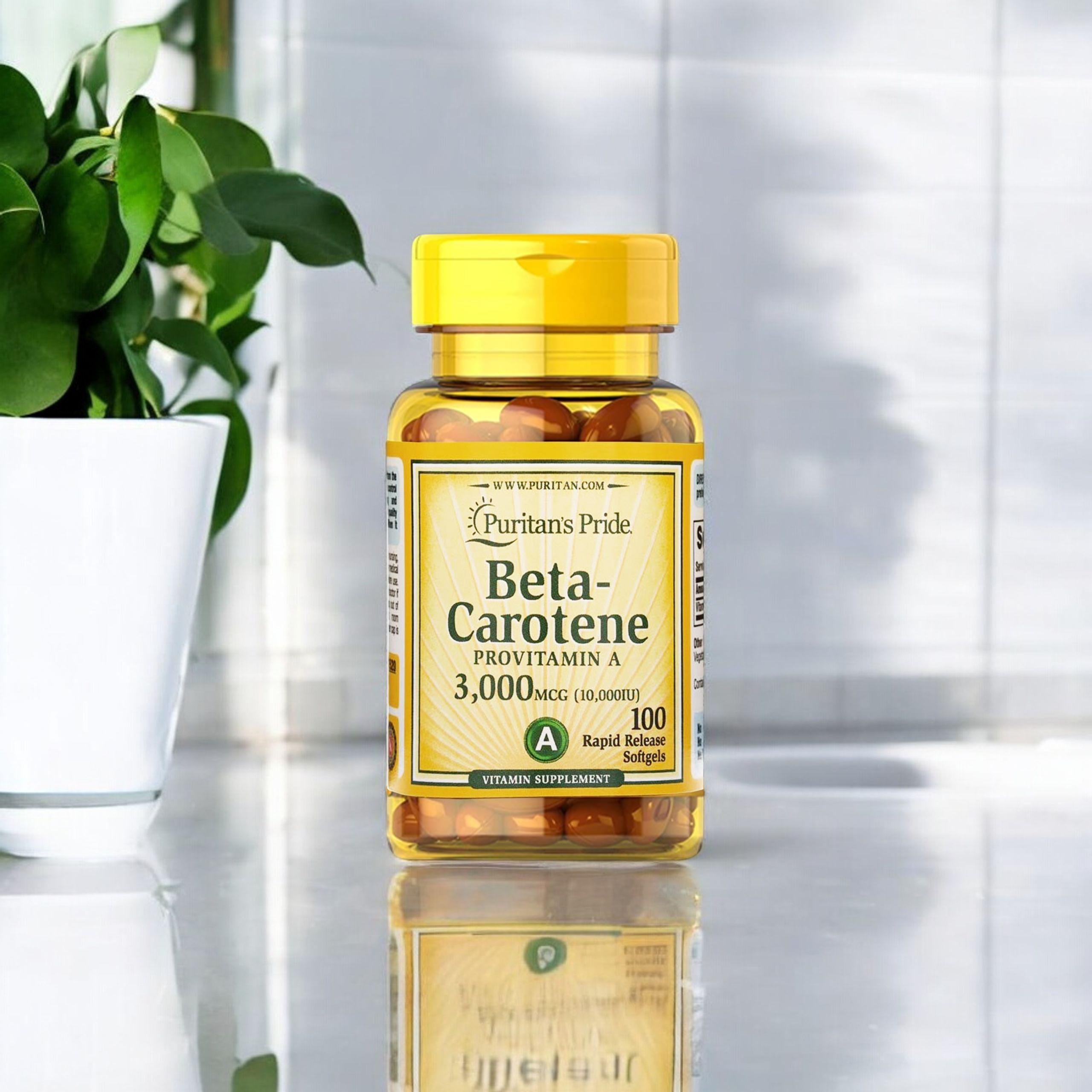 Puritan's Pride Beta - Carotene 10000IU - 100soft gels