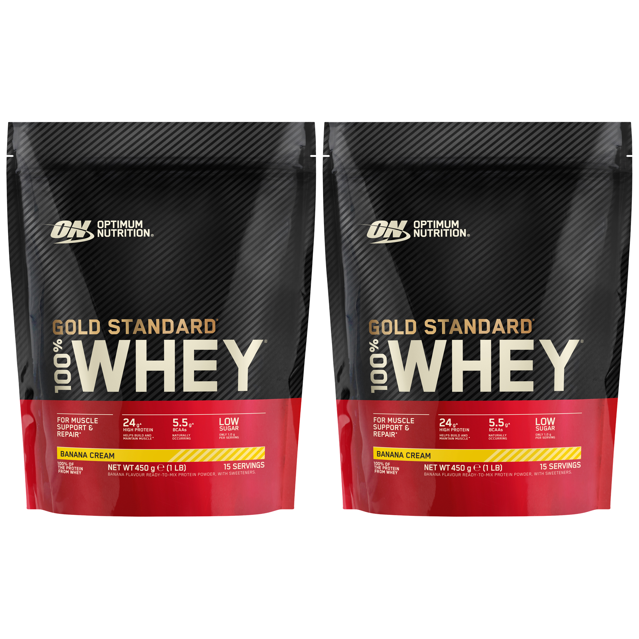 OPTIMUM NUTRITION Whey Gold Standard Bag - 2x 450g