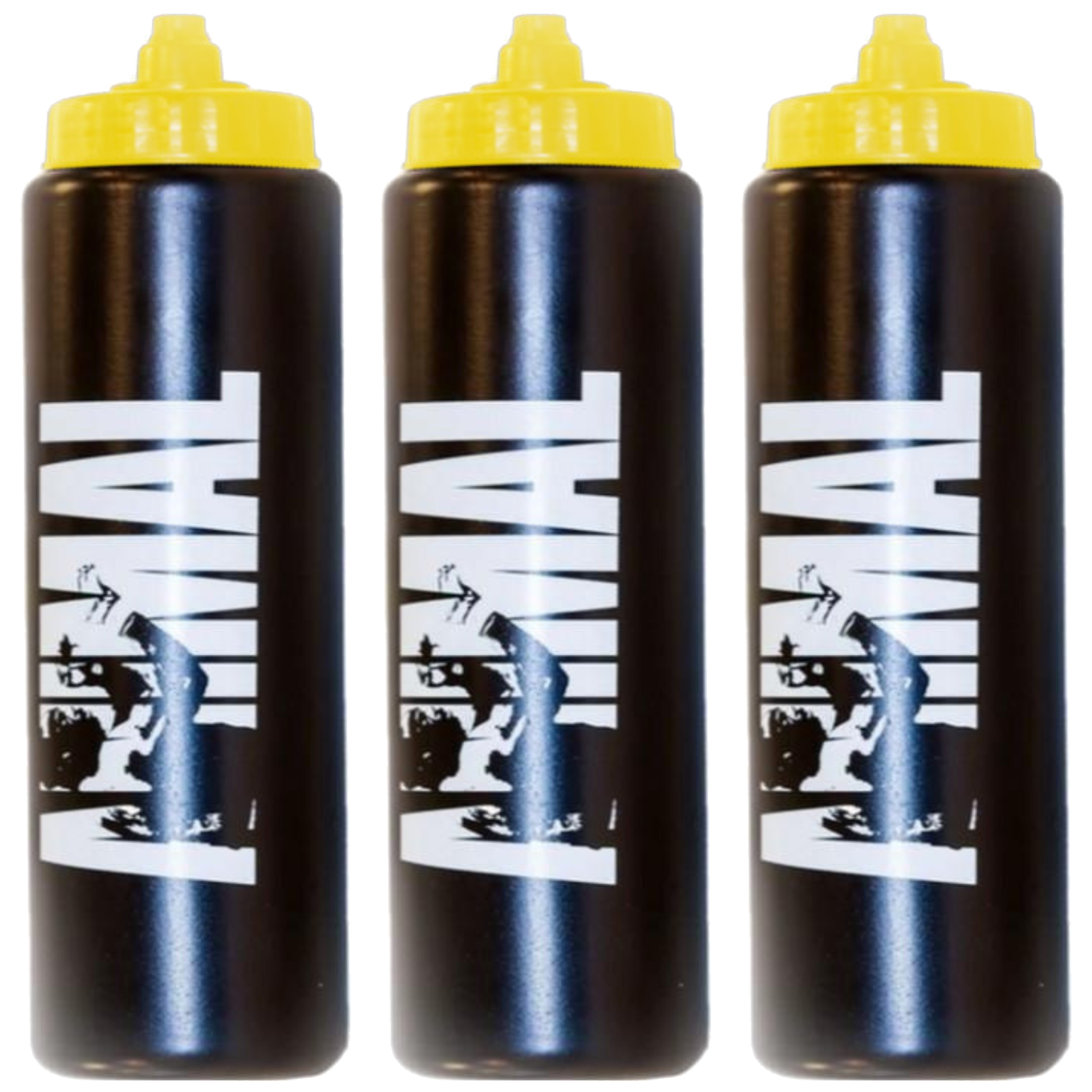 UNIVERSAL - Water Jug - 3x 1000ml - Black/Yellow