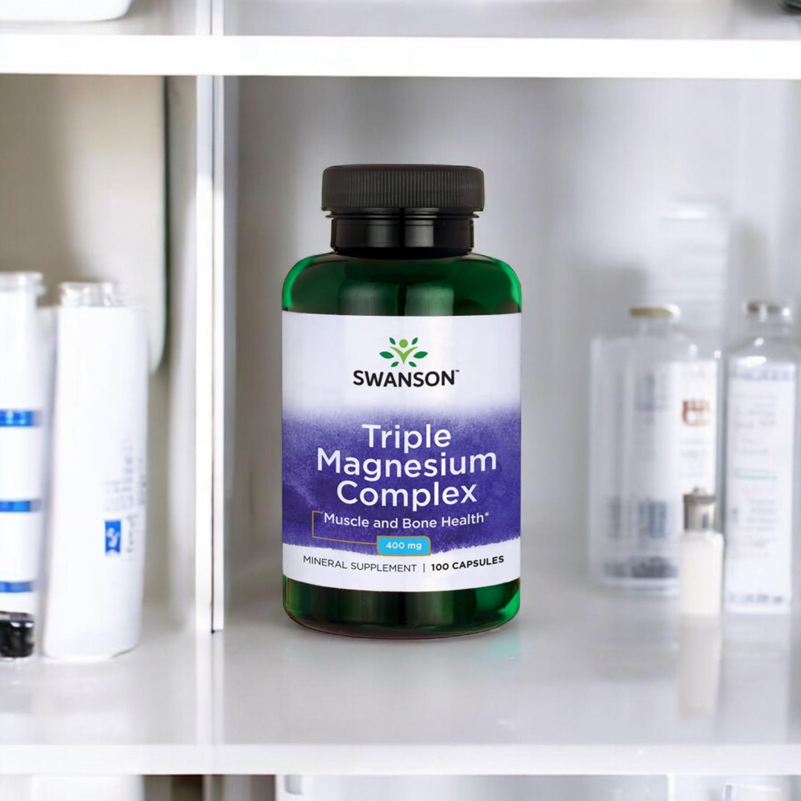 SWANSON Triple Magnesium Complex 400mg - 2x 100caps