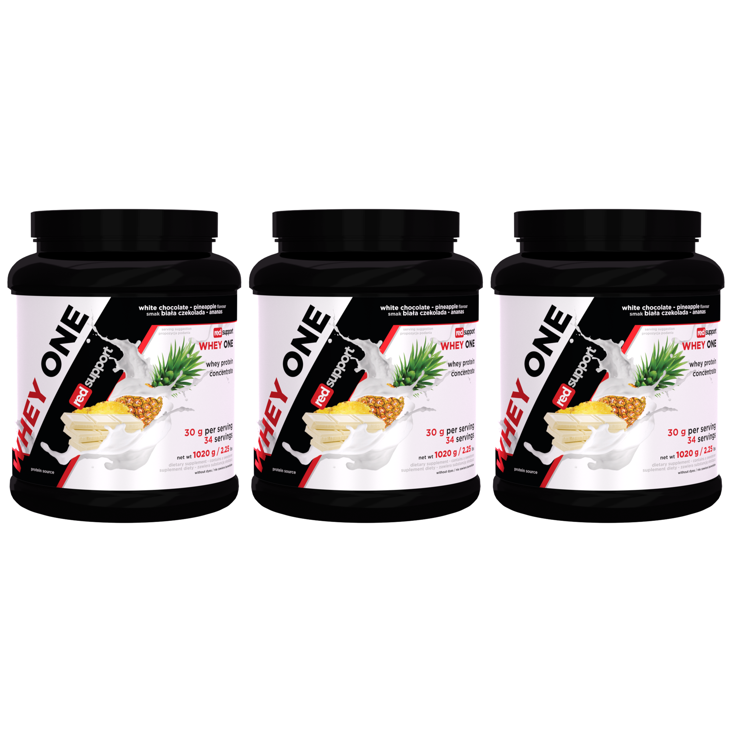 RED SUPPORT Whey One - 3x 1020g