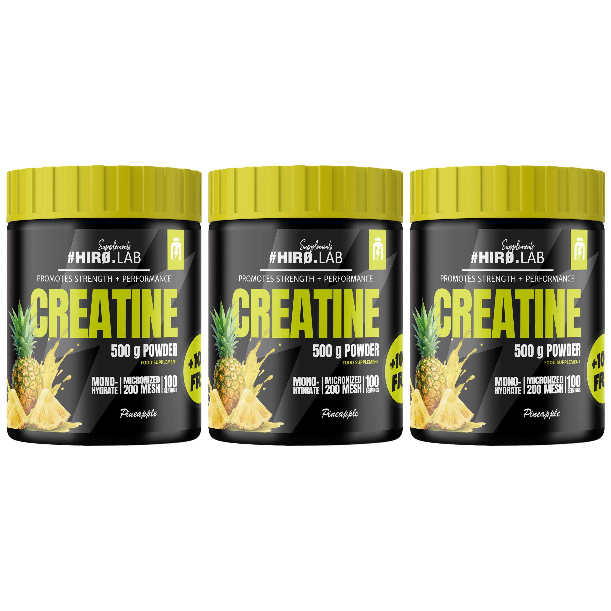 HIRO.LAB Creatine - 3x 500g + 100g FREE