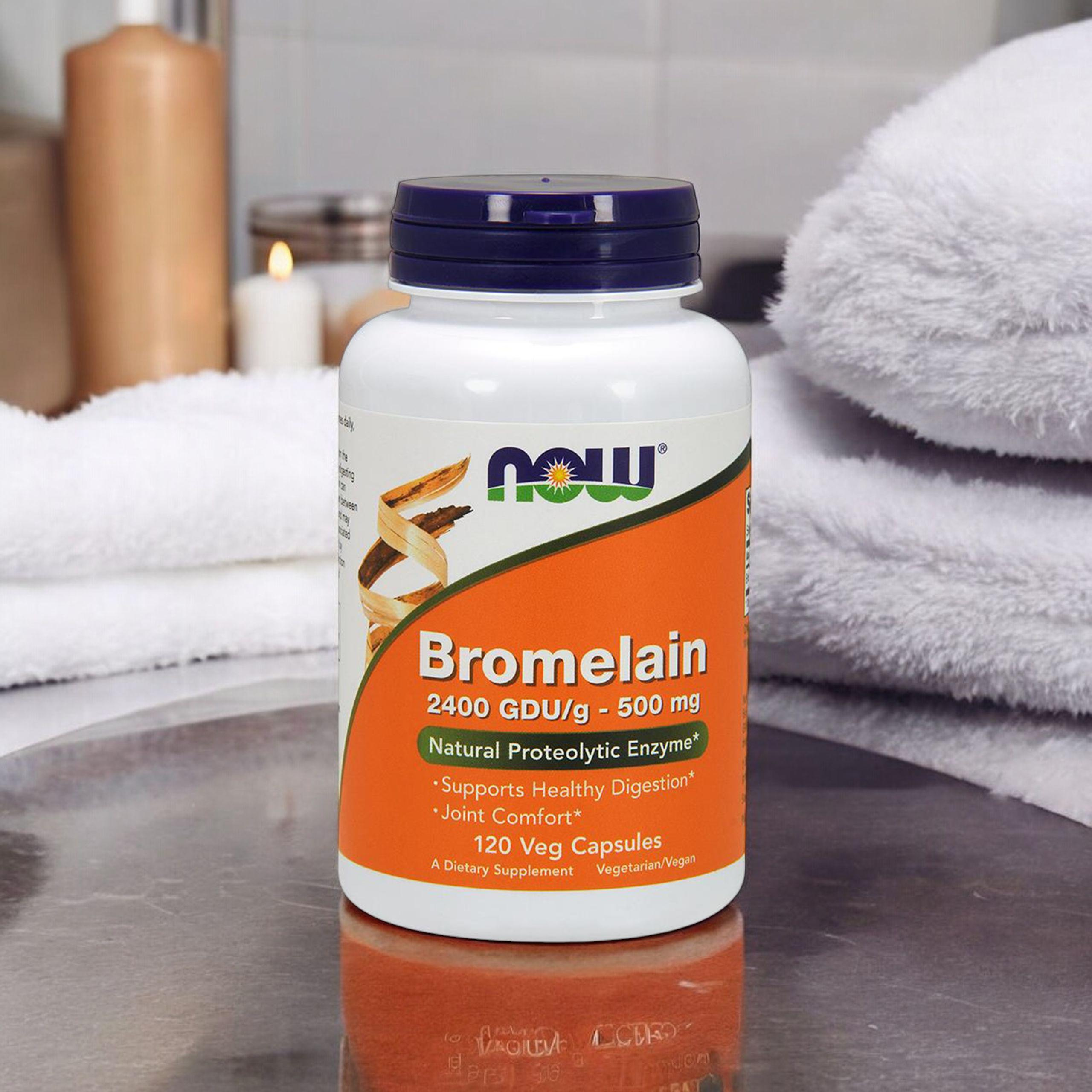 NOW Bromelain ( Bromelina ) - 120vcaps