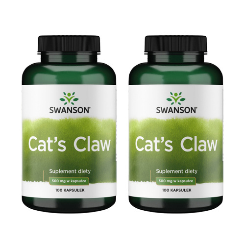 SWANSON Cat's Claw 500mg - 2x 100caps (Koci Pazur)