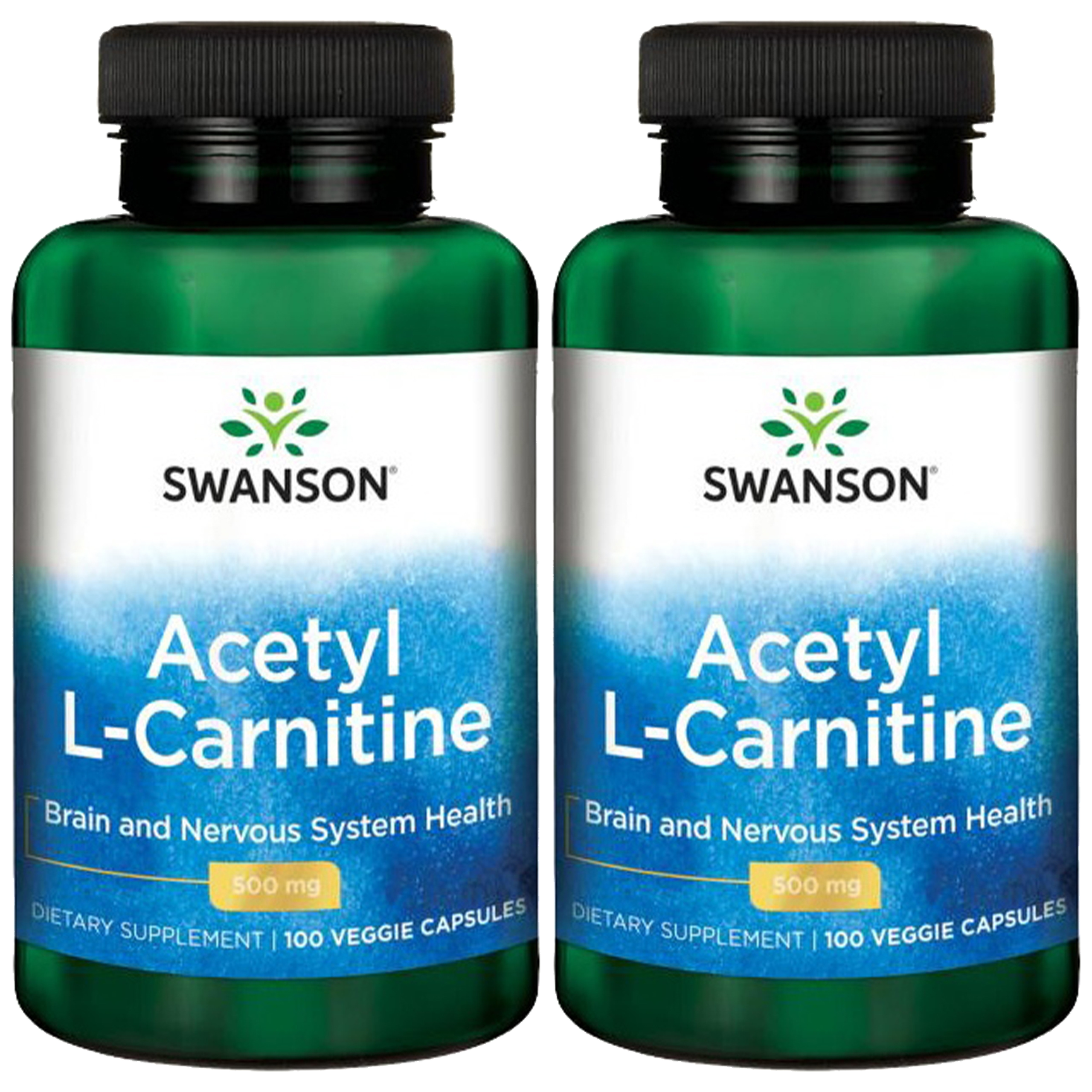 SWANSON Acetyl L-Carnitine 500mg - 2x 100vcaps. - Acetyl L-Karnityna