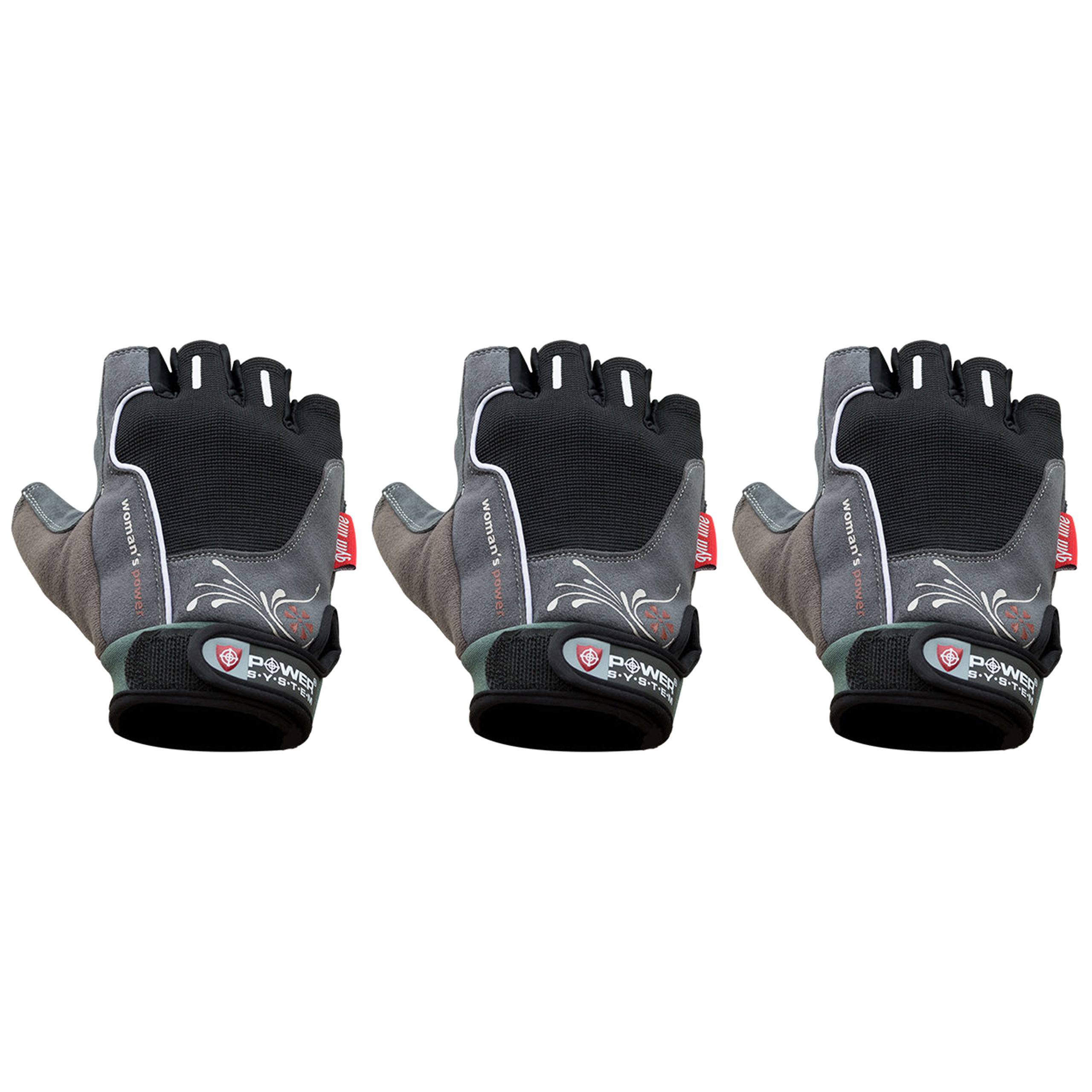 POWER SYSTEM Rękawice - Woman's Power - 3x Black