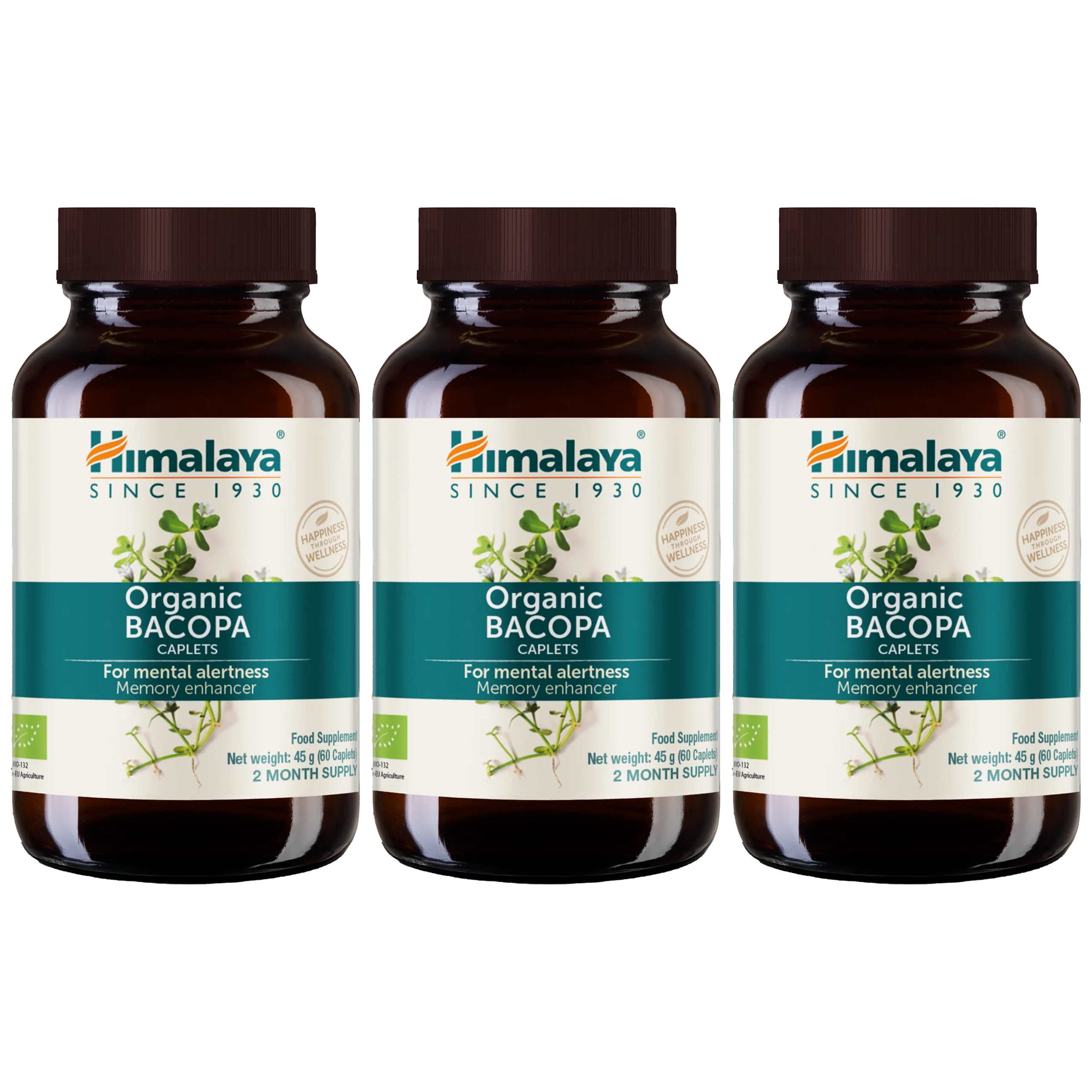 HIMALAYA - Organic Bacopa - 3x 60caps