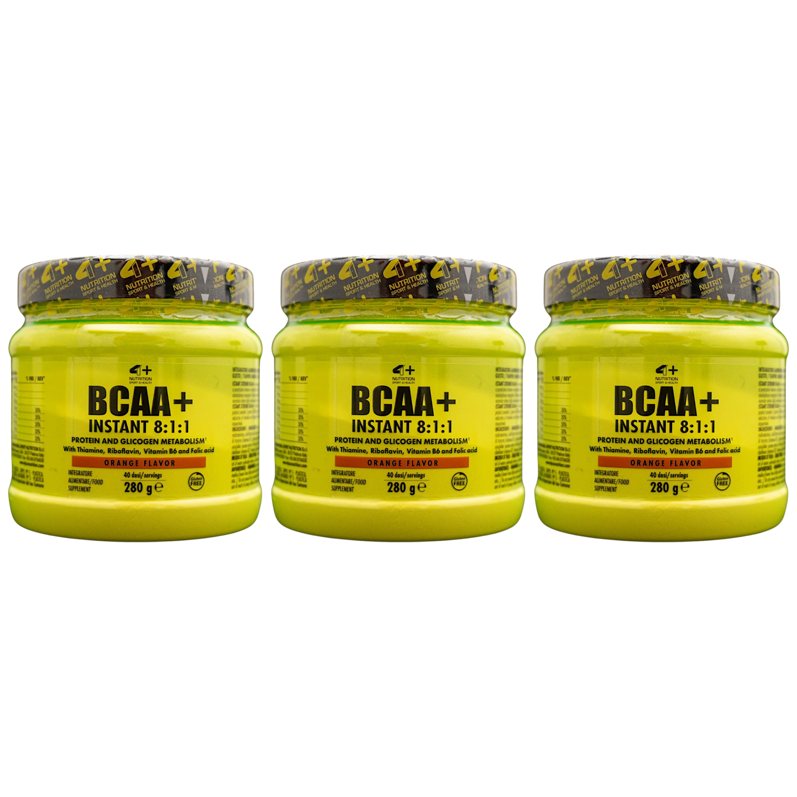 4+ NUTRITION - BCAA Instant Xtreme 8:1:1 - 3x 280g