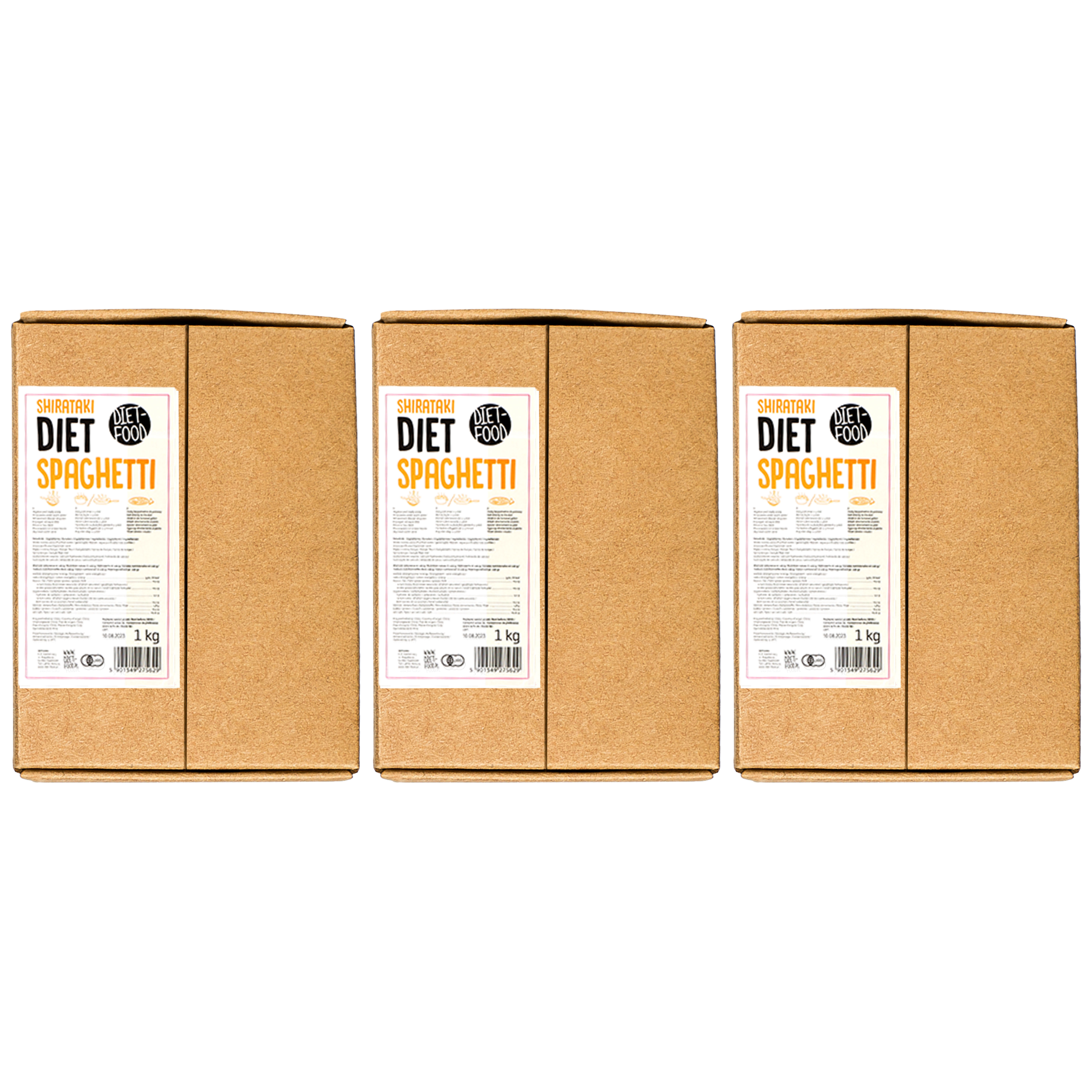 DIET FOOD Diet Spaghetti Makaron Konjac - 3x 1000g