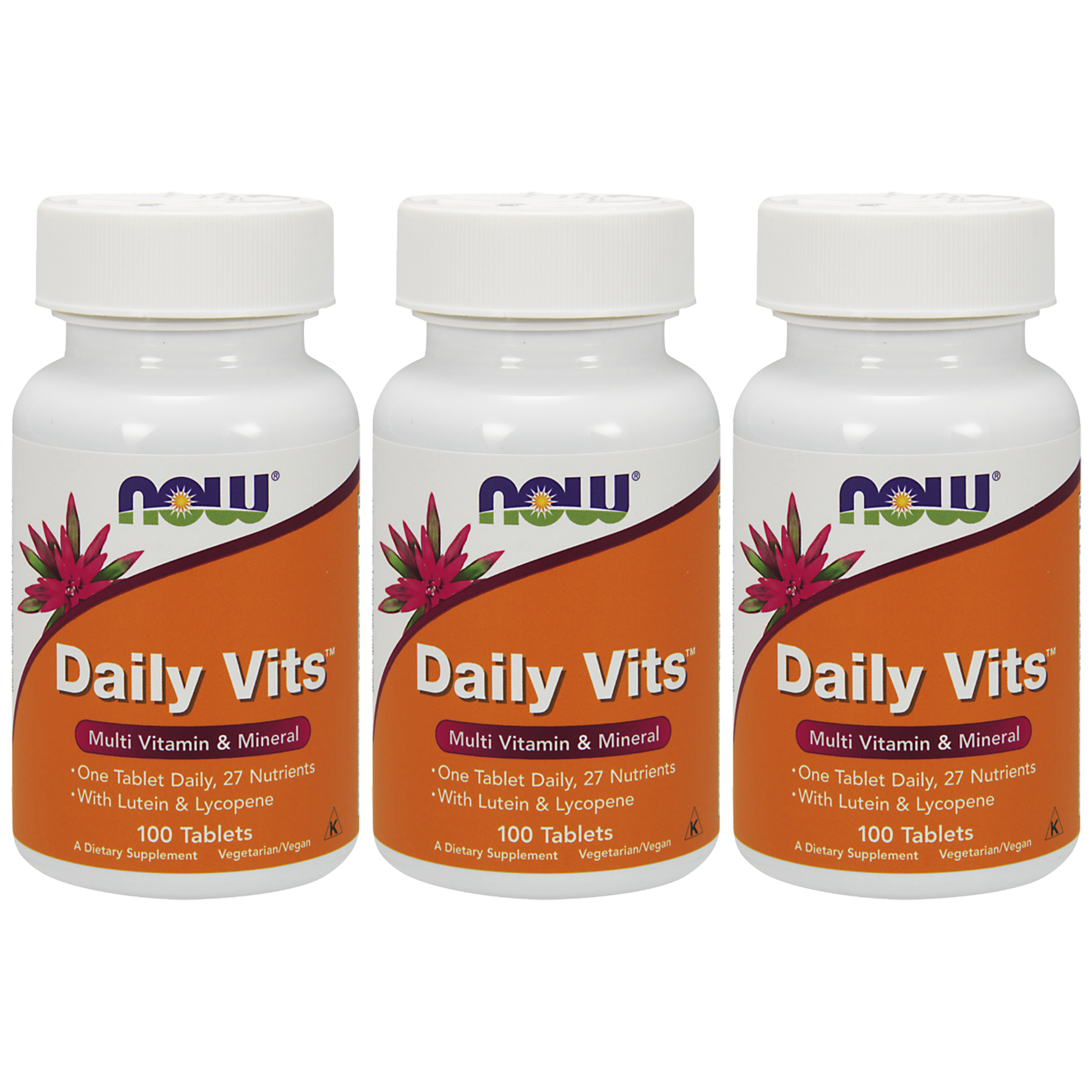 NOW Daily Vits - 3x 100tabs