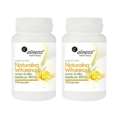 ALINESS Witamina E 400IU - 2x 100caps