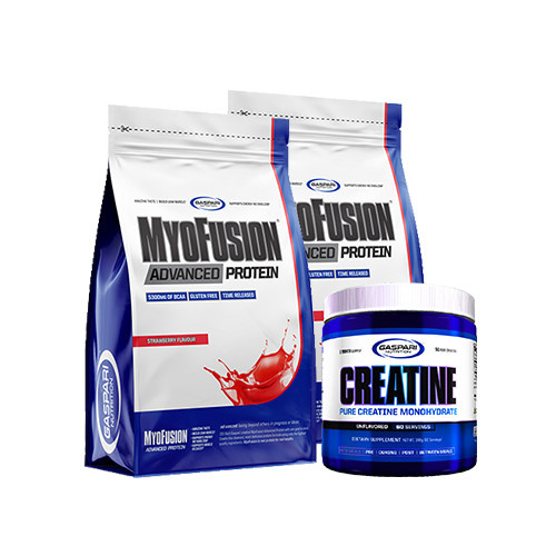 GASPARI NUTRITION Creatine 300g Białko 1000g Zestaw Siła Masa Mięśnie Regeneracja