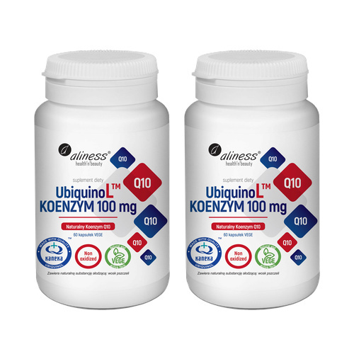 ALINESS - UbiquinoL KANEKA Naturalny KOENZYM Q10 100mg - 2x 60vcaps