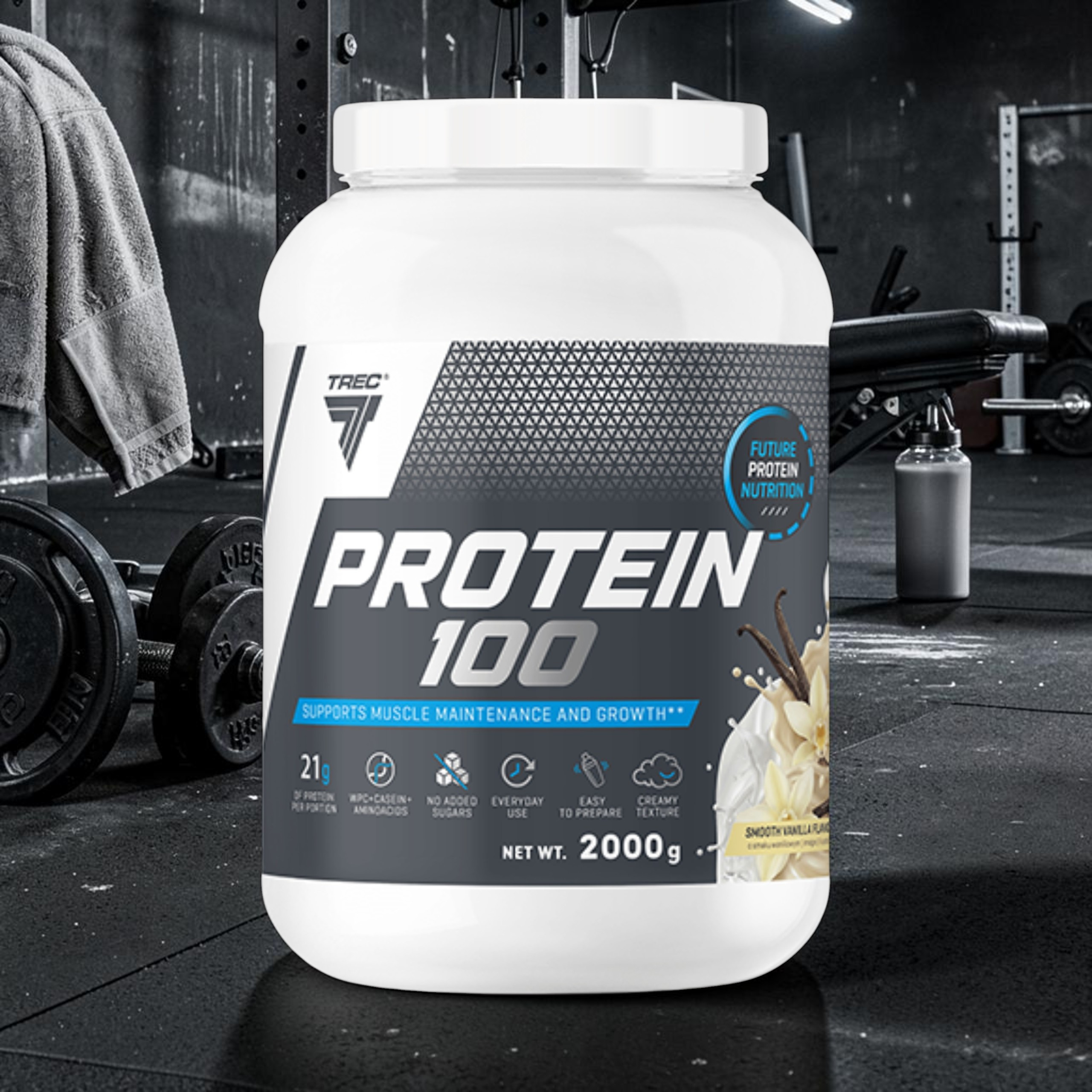 TREC - Protein 100 - 2000g - Smooth Vanilla