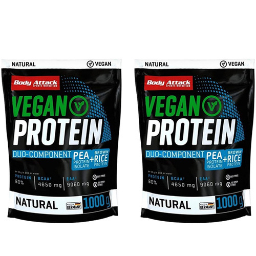 BODY ATTACK Vegan Protein - 2x 1000g