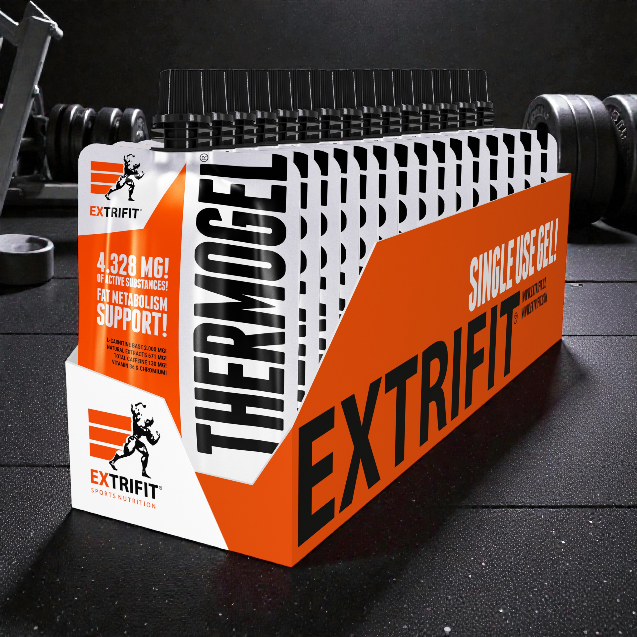 EXTRIFIT Thermo Gel - 25x 2x 80g - Kiwi