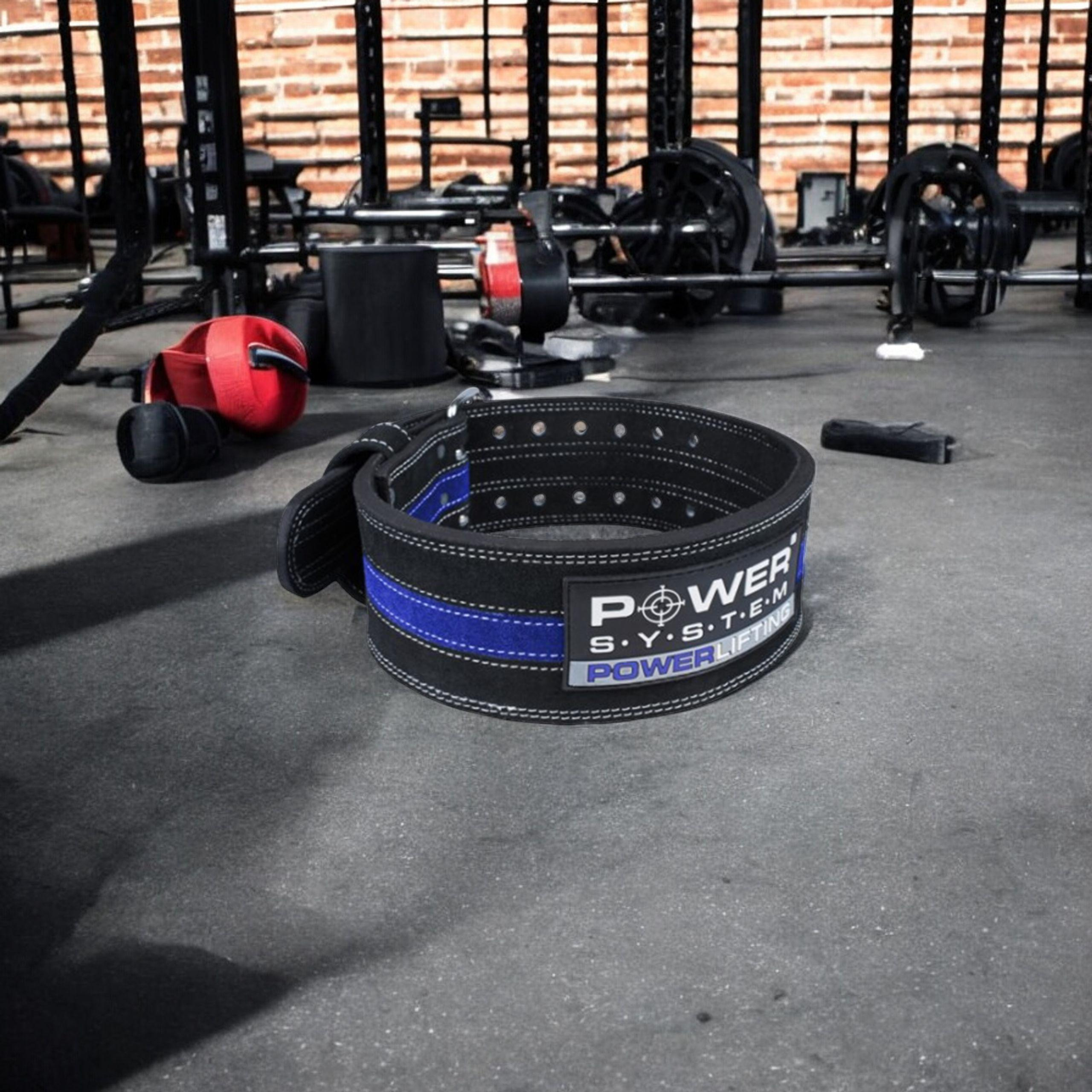 POWER SYSTEM Pas Skórzany - 2x Powerlifting