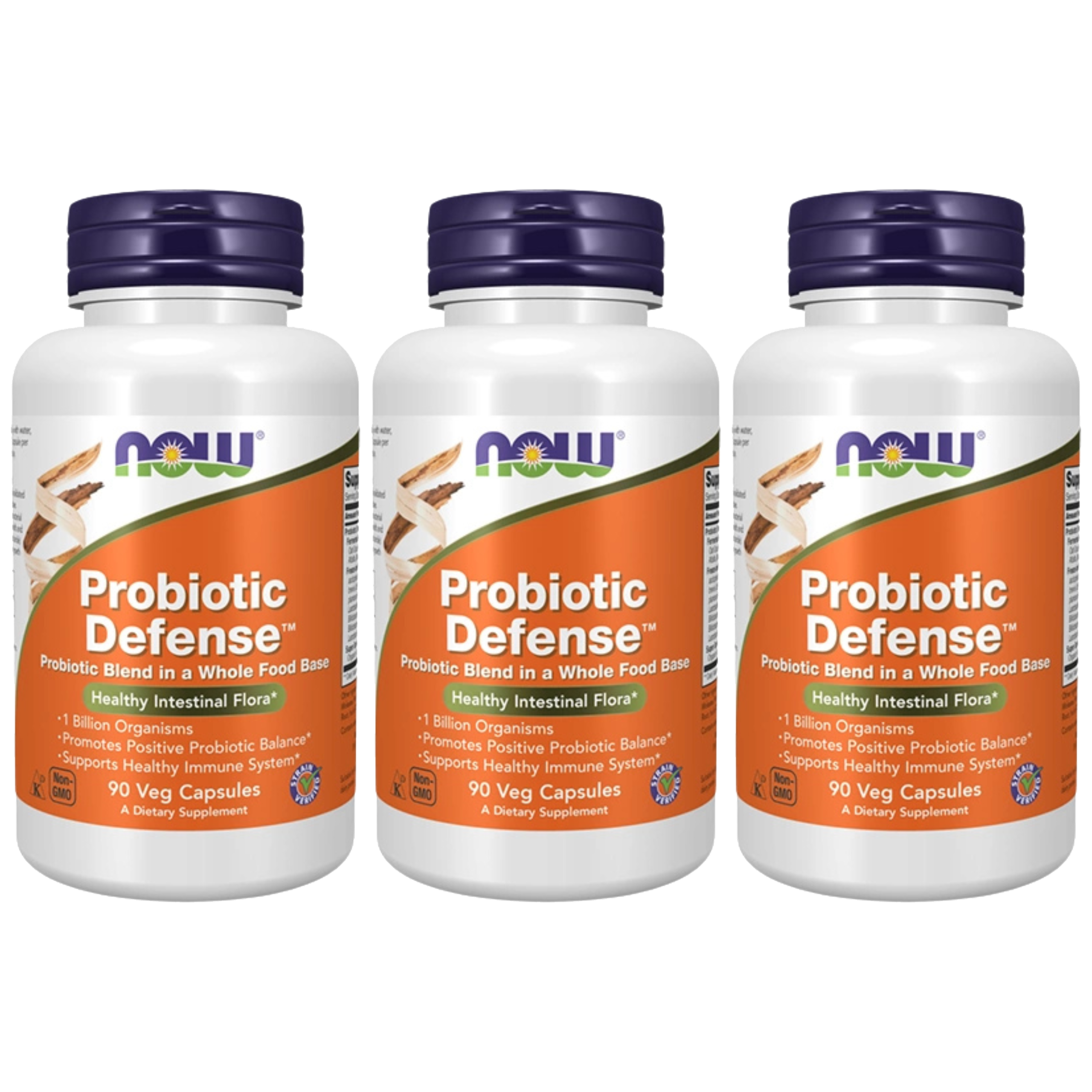 NOW Probiotic Defense - 3x 90vegcaps